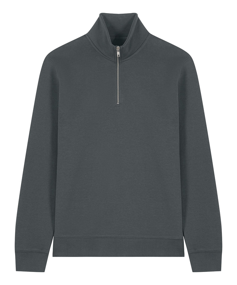 Organic Zip Neck Sweatshirt: Unisex
