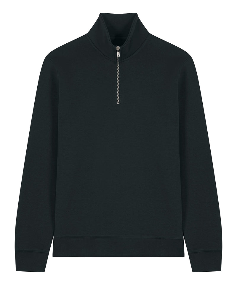 Organic Zip Neck Sweatshirt: Unisex