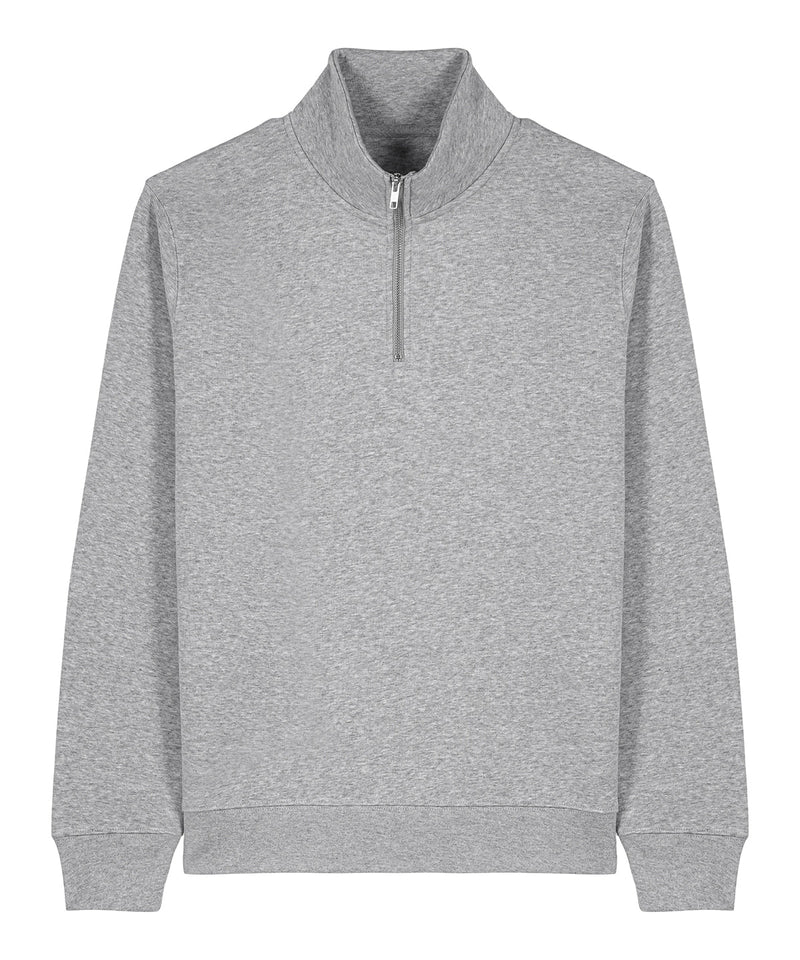 Organic Zip Neck Sweatshirt: Unisex