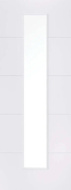 white door with centre glazing 