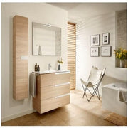 Victoria-N 600mm 3 Drawer Base Bathroom Unit - Basin, Mirror & Spotlight Pack - Bathrooms