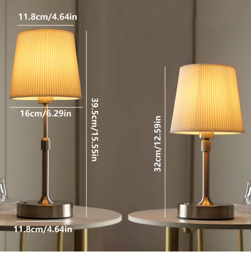 Caradok - The Callington - Cordless LED Dimmable USB Stainless Steel Rechargeable Table Lamp 5200mAh - Home & Garden > Lighting > Lamps > Table Lamps Rechargeable Table Lamp