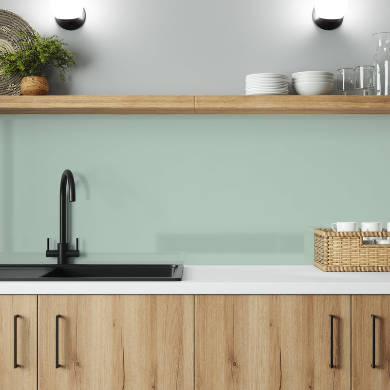 Bushboard Alloy Seabreeze Green Aluminium Feature Kitchen Splashback