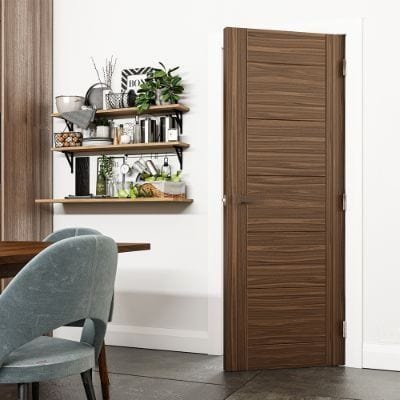 Seville Walnut Prefinished Internal Door - All Sizes -
