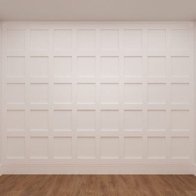 White Primed Shaker Wall Panelling Pack - 2400mm -