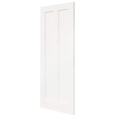 Shaker 2 Panel White Primed Panel Internal Door - All Sizes - Doors