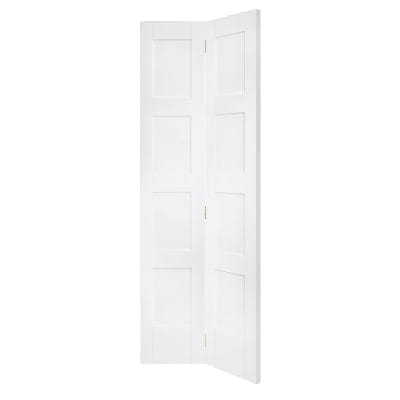 Shaker 4 Panel Bi-Fold Internal White Primed Door -