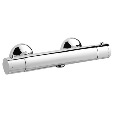 Minimalist Exposed Chrome Thermostatic Bar Valve - Bathrooms