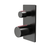 Velar Concealed 2-Way Matt Black Shower Valve - Bathrooms