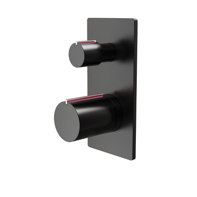 Velar Concealed 2-Way Matt Black Shower Valve - Bathrooms