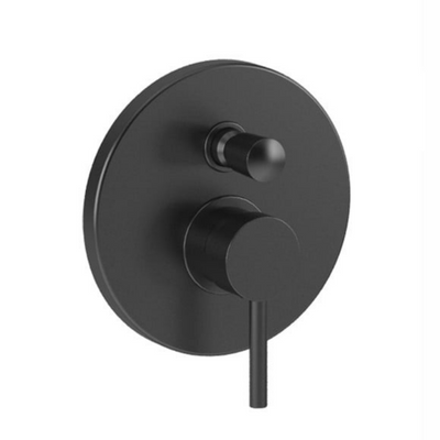 Vibe Concealed 2-Way Matt Black Shower Valve - Bathrooms