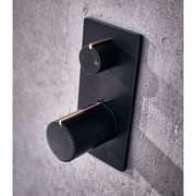 Velar Concealed 2-Way Matt Black Shower Valve - Bathrooms