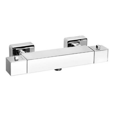 Cubix Exposed Chrome Thermostatic Shower Valve - Bathrooms