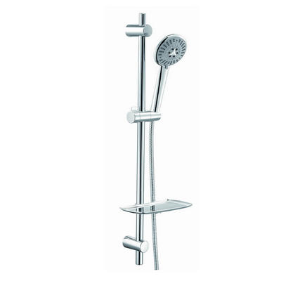 Athena Slide Rail Kit w/ Chrome Hose and 6 Jet Hand Shower - Bathrooms