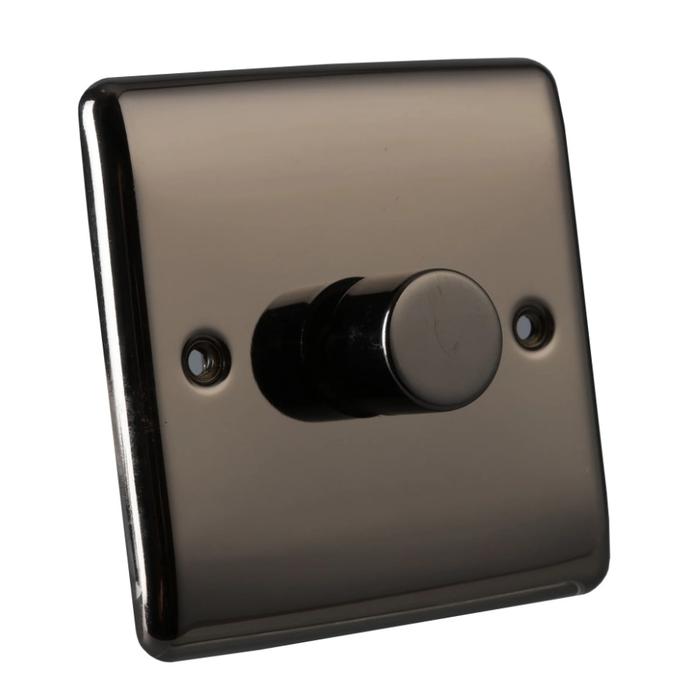 Caradok 1 Gang Dimmer Switch - Black Nickel - Caradok - The Curve - Black Nickel