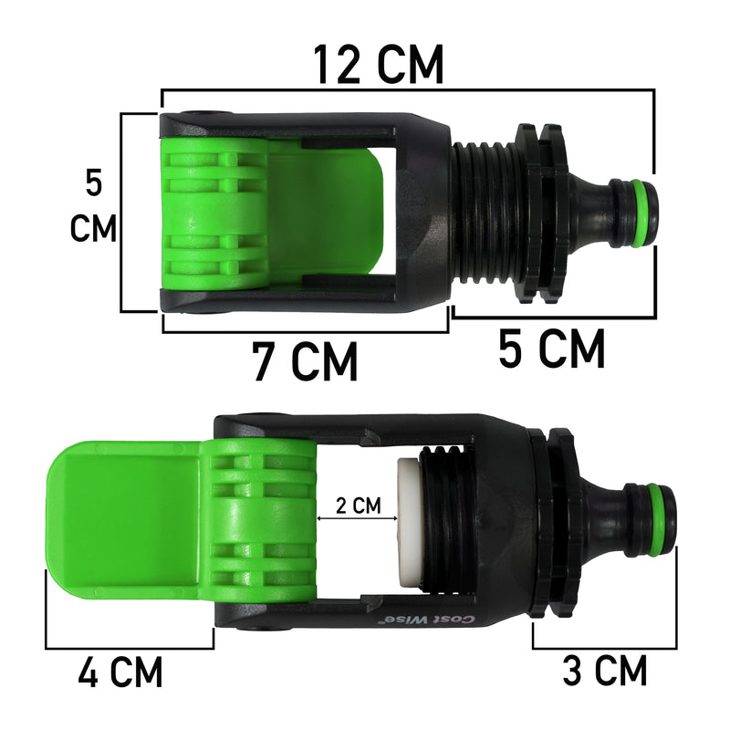 Kitchen Tap Adaptor "Non Branded" Green - Home & Garden Garden watering