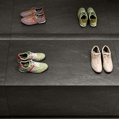 Ceres Slate Finish Outdoor Basalt Paving Tile (Pack of 2) - Outdoor & Garden