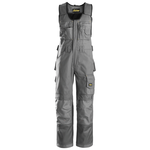 Snickers 0312 Craftsmen One-Piece Trousers, DuraTwill Grey - BIB & BRACE