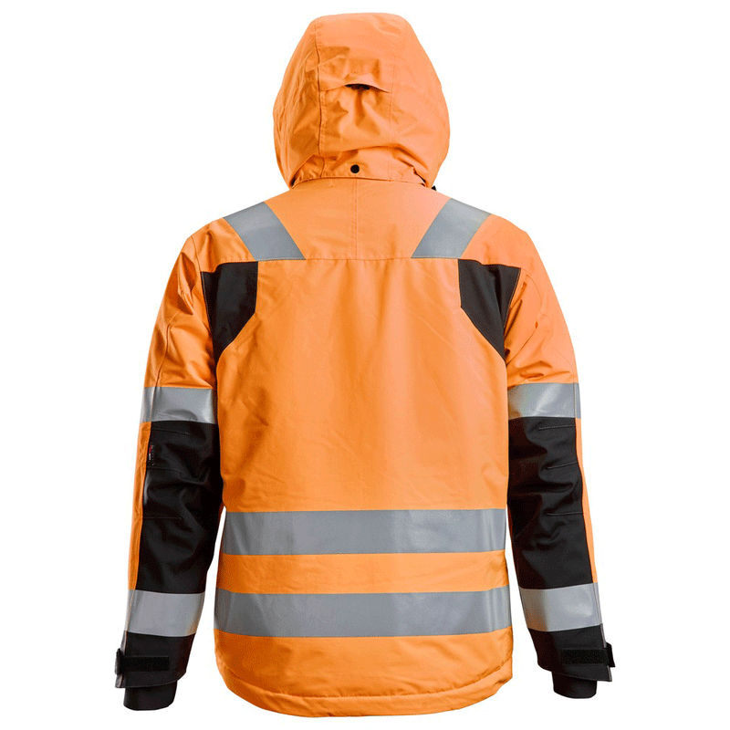 Snickers 1132 AllroundWork, Hi-Vis Class 3 Waterproof Insulated Jacket Various Colours - HI-VIS JACKETS & COATS