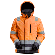 Snickers 1132 AllroundWork, Hi-Vis Class 3 Waterproof Insulated Jacket Various Colours - HI-VIS JACKETS & COATS