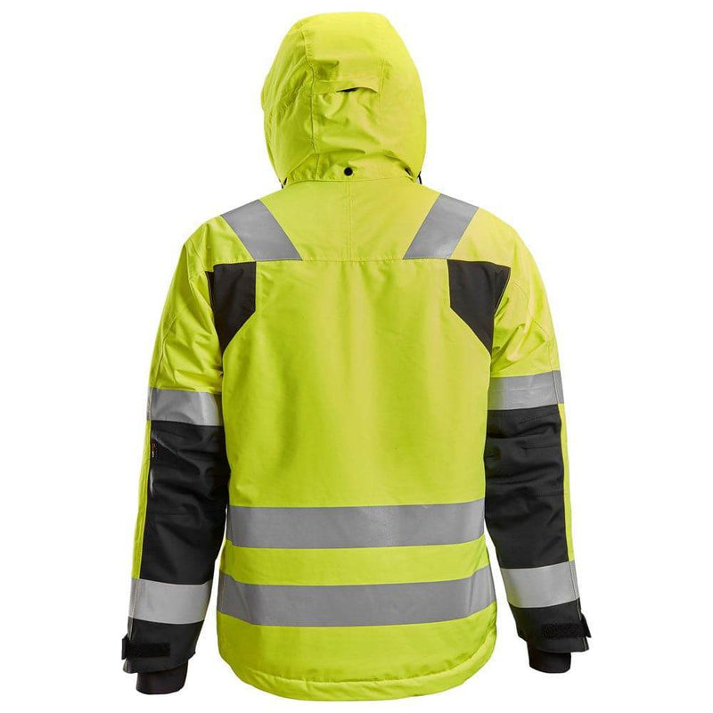 Snickers 1132 AllroundWork, Hi-Vis Class 3 Waterproof Insulated Jacket Various Colours - HI-VIS JACKETS & COATS