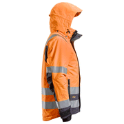 Snickers 1132 AllroundWork, Hi-Vis Class 3 Waterproof Insulated Jacket Various Colours - HI-VIS JACKETS & COATS