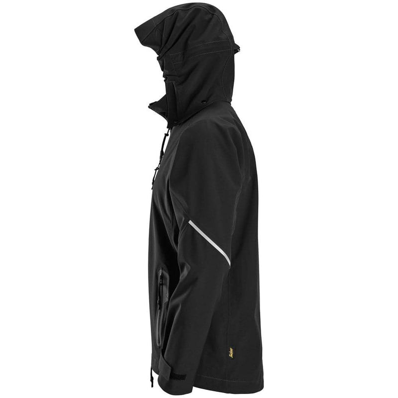 Snickers 1218 Flexiwork, Waterproof Soft Shell Jacket with Hood - WATERPROOF JACKETS & SUITS