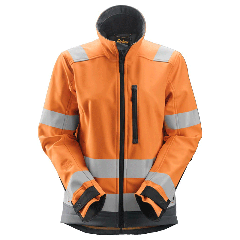 Snickers 1237 AllroundWork, Women’s Hi-Vis Softshell Jacket Class 2/3 Various Colours - HI-VIS JACKETS & COATS