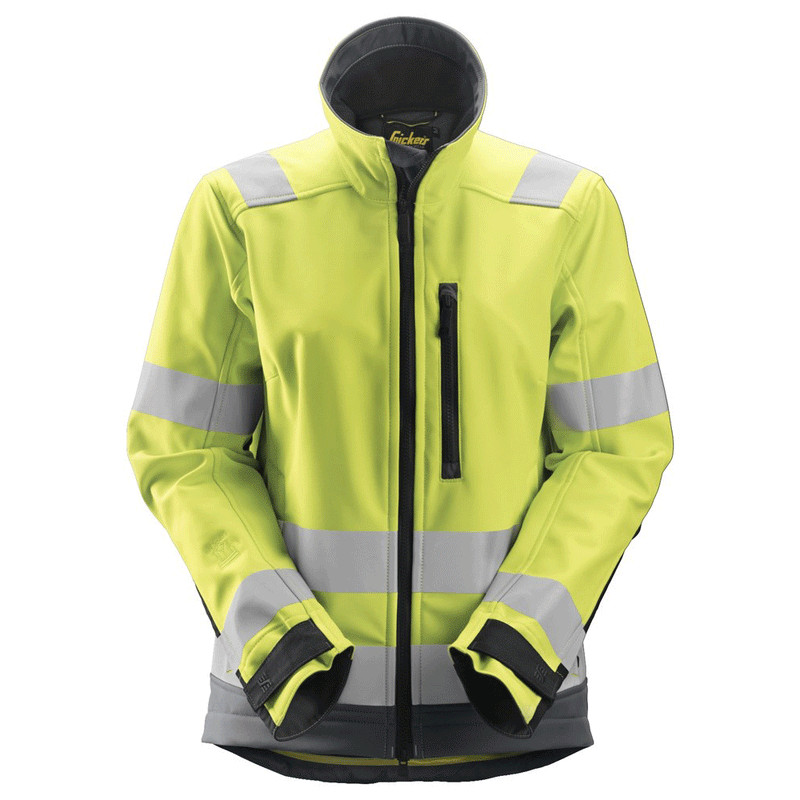 Snickers 1237 AllroundWork, Women’s Hi-Vis Softshell Jacket Class 2/3 Various Colours - HI-VIS JACKETS & COATS