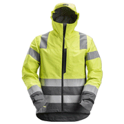 Snickers 1330 AllroundWork, Hi-Vis Waterproof Shell Jacket Class 3 Various Colours - HI-VIS JACKETS & COATS