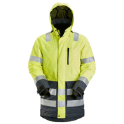 Snickers 1830 AllroundWork, Hi-Vis Waterproof Parka Jacket Class 3 Various Colours - HI-VIS JACKETS & COATS