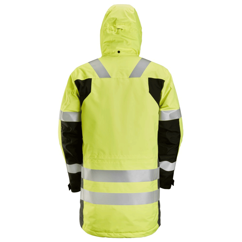 Snickers 1830 AllroundWork, Hi-Vis Waterproof Parka Jacket Class 3 Various Colours - HI-VIS JACKETS & COATS