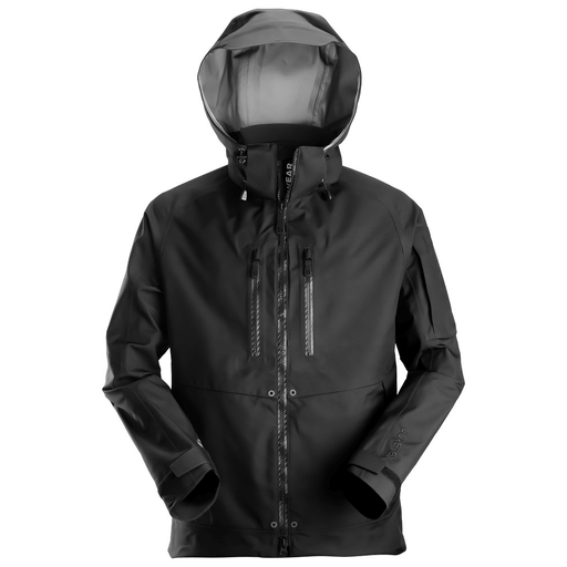 Snickers 1980 FlexiWork, Waterproof GORE-TEX Shell Jacket Black Large - Apparel & Accessories > Clothing > Outerwear > Coats & Jackets > Rain Coats SALE JACKETS