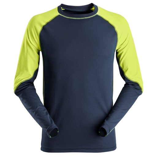 Snickers 2405 Neon Lightweight Long Sleeve T-Shirt - SHIRTS