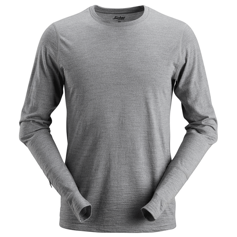 Snickers 2427 AllroundWork, Wool Long Sleeve T-Shirt Various Colours - SHIRTS
