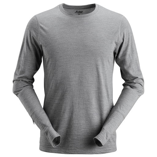 Snickers 2427 AllroundWork, Wool Long Sleeve T-Shirt Various Colours - SHIRTS