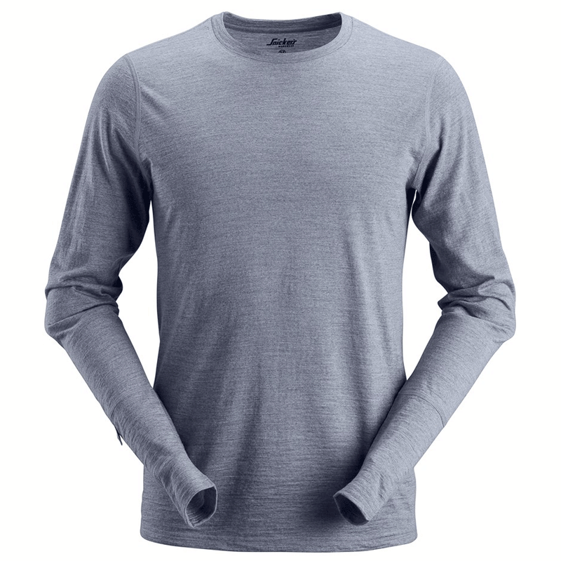 Snickers 2427 AllroundWork, Wool Long Sleeve T-Shirt Various Colours - SHIRTS
