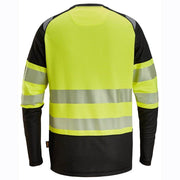 Snickers 2430 High-Vis Class 1 Long-Sleeve T-Shirt - HI-VIS T-SHIRTS