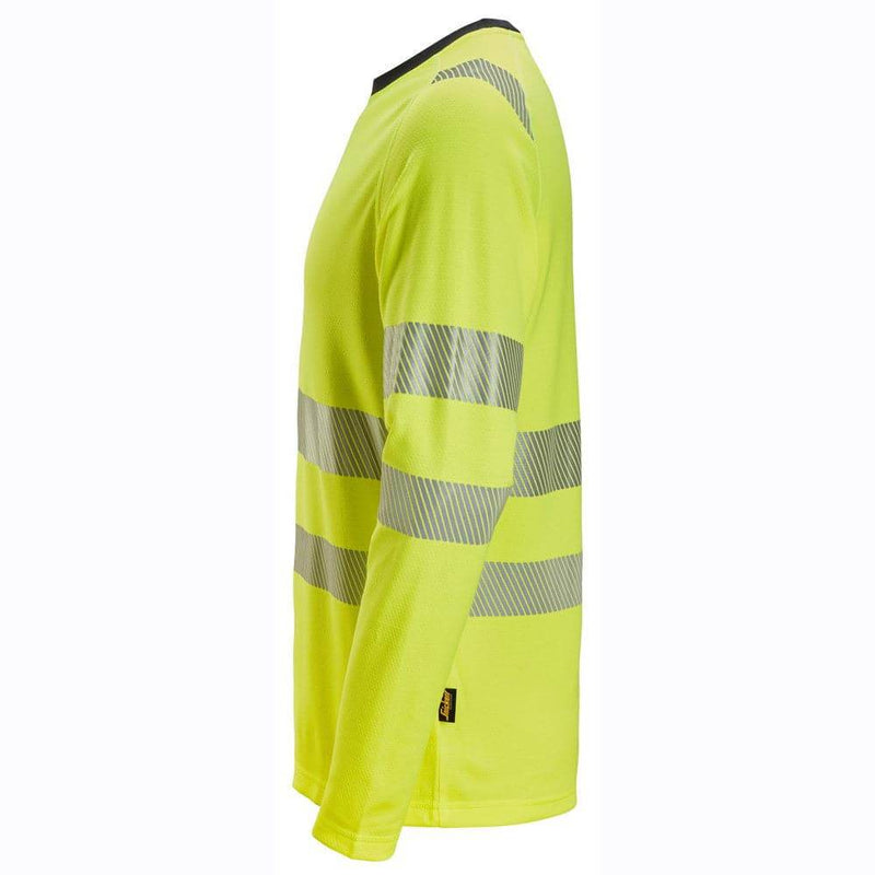 Snickers 2431 High-Vis Class 2/3 Long-Sleeve T-Shirt - HI-VIS T-SHIRTS