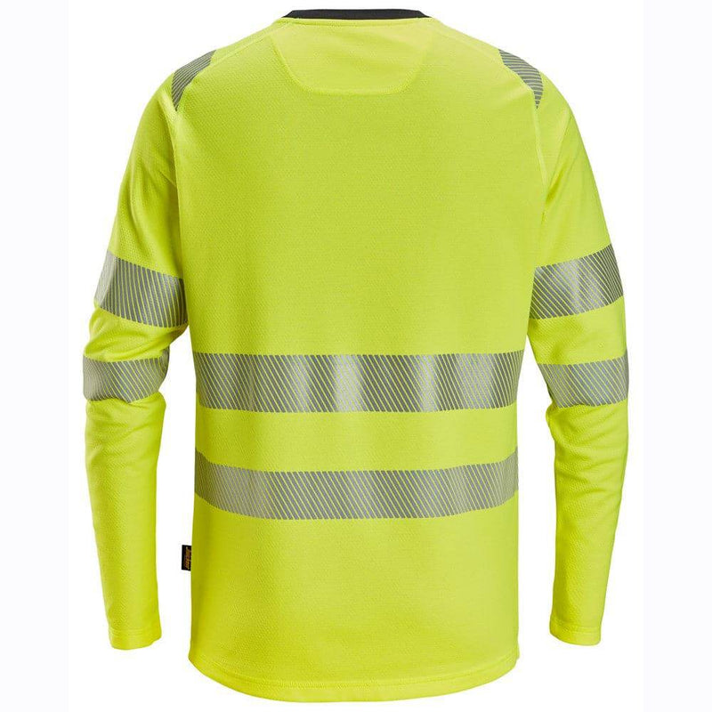 Snickers 2431 High-Vis Class 2/3 Long-Sleeve T-Shirt - HI-VIS T-SHIRTS