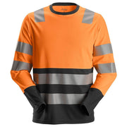 Snickers 2433 AllroundWork Hi-Vis Long Sleeve Shirt CL2 Various Colours - HI-VIS T-SHIRTS