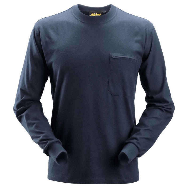 Snickers 2460 ProtecWork, Flame Retardant Arc Protection Long Sleeve T-Shirt - FLAME RETARDANT SHIRTS