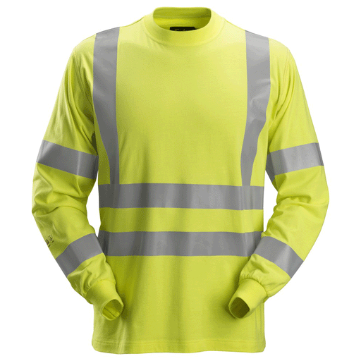 Snickers 2461 ProtecWork, Flame Retardant Arc Protection Hi-Vis Shirt, Class 3 - FLAME RETARDANT SHIRTS