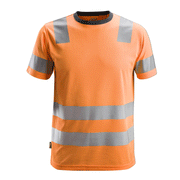 Snickers 2530 AllroundWork, Hi-Vis T-Shirt CL 2 Various Colours - HI-VIS T-SHIRTS
