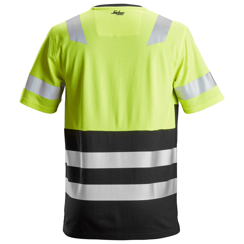 Snickers 2534 AllroundWork, Hi-Vis T-Shirt CL 1 Various Colours - HI-VIS T-SHIRTS