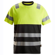 Snickers 2535 High-Vis Class 1 Short Sleeve Work T-Shirt - HI-VIS T-SHIRTS