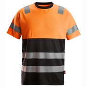 Snickers 2535 High-Vis Class 1 Short Sleeve Work T-Shirt - HI-VIS T-SHIRTS