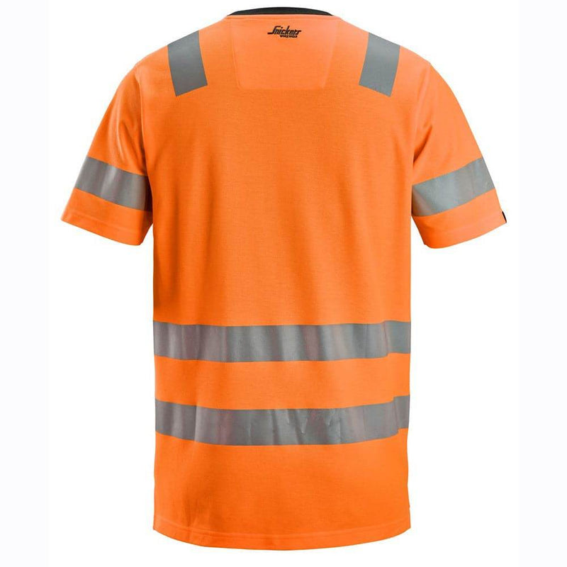 Snickers 2536 High-Vis Class 2 Hi-Vis T-Shirt - HI-VIS T-SHIRTS