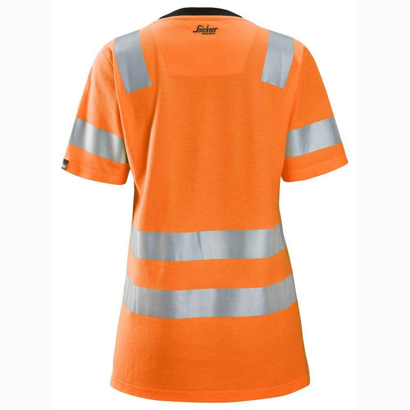 Snickers 2537 High-Vis Class 2 Women's Work T-Shirt - WOMENS HI-VIS CLOTHING