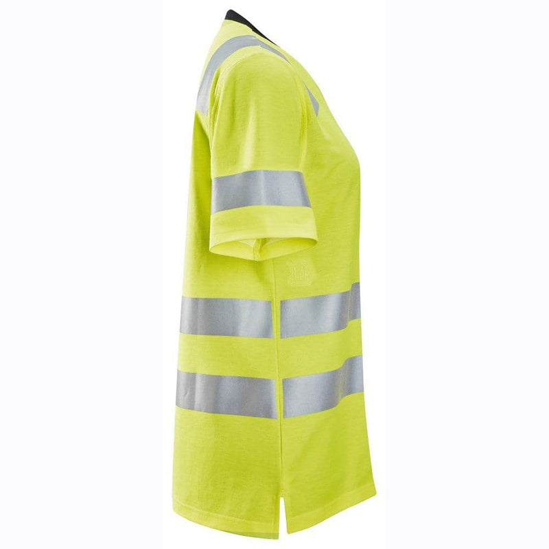 Snickers 2537 High-Vis Class 2 Women's Work T-Shirt - WOMENS HI-VIS CLOTHING